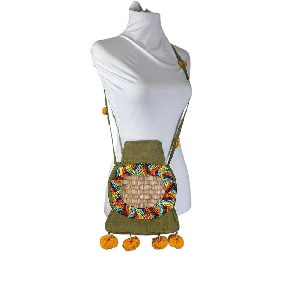 Vintage Designer Christa New York Crossbody Boho Purse Handbag